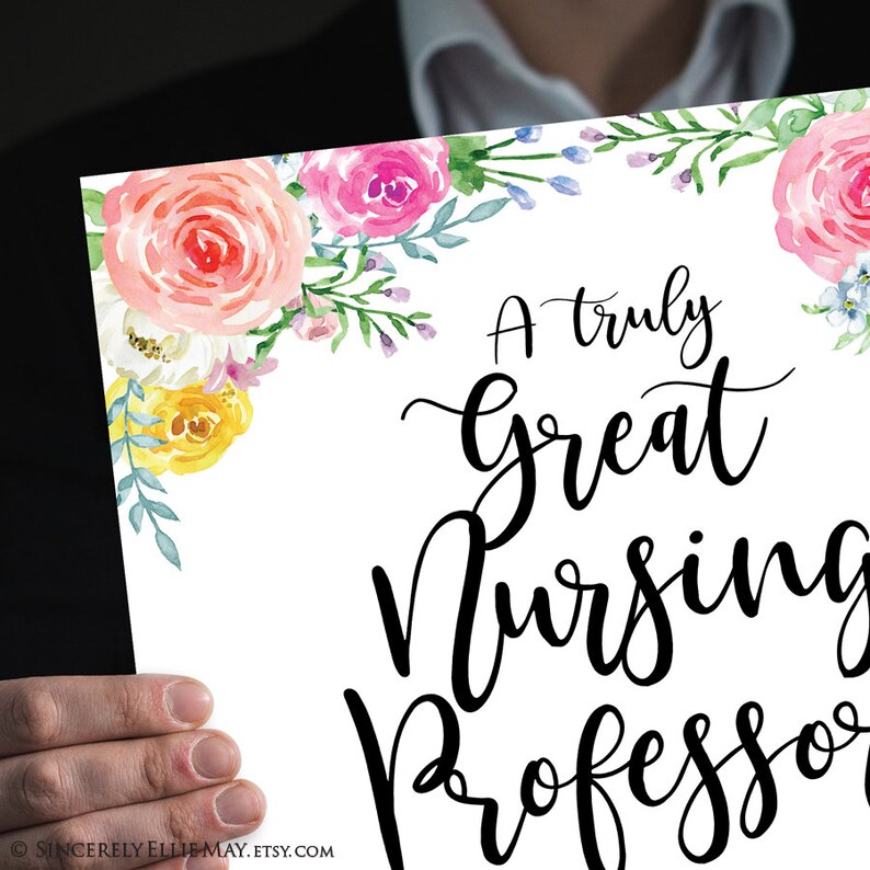 Nursing Professor Gift Inspirational Thank You for Nurse Etsy Australia