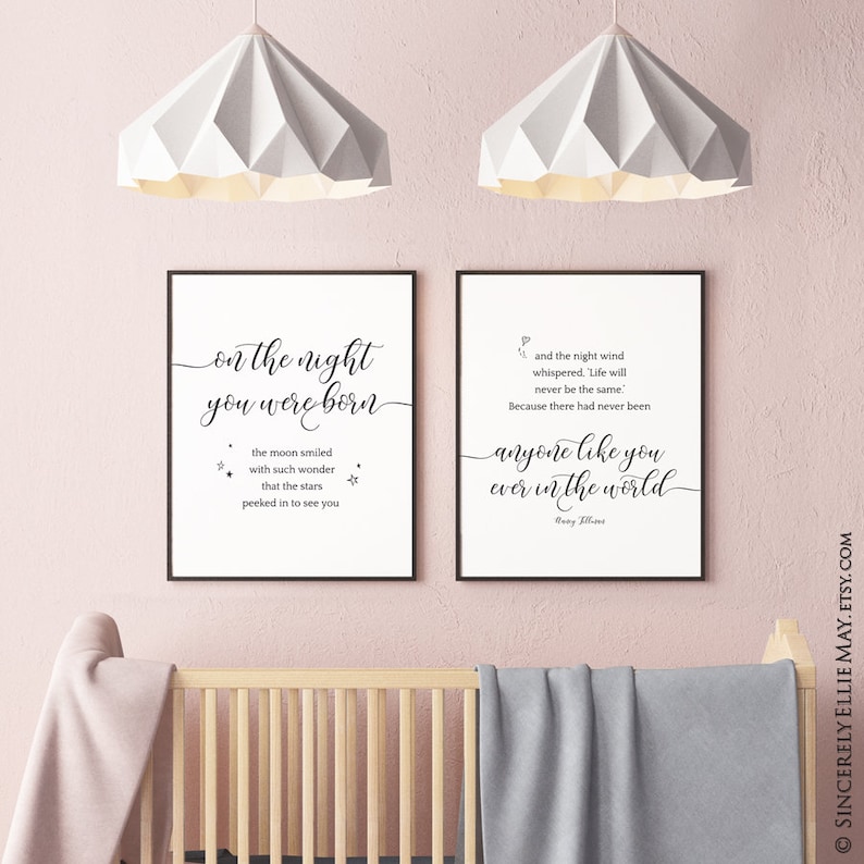 Newborn Baby Gift on the Night You Were Born Quote