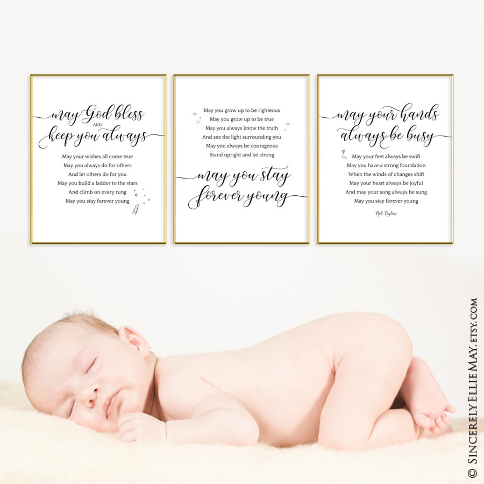 Poster Forever Young Bob Dylan Song Lyrics Nursery Wall Art | Etsy