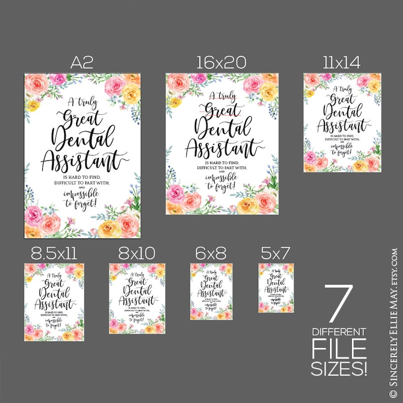 Dental Assistant Gifts Dental Assistants Appreciation Wall | Etsy