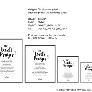The Lords Prayer Printable for Young Boys Christian Wall Art is Perfect ...