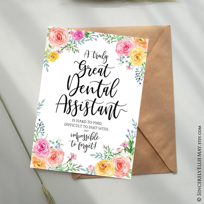 Dental Assistant Gifts Dental Assistants Appreciation Wall Etsy