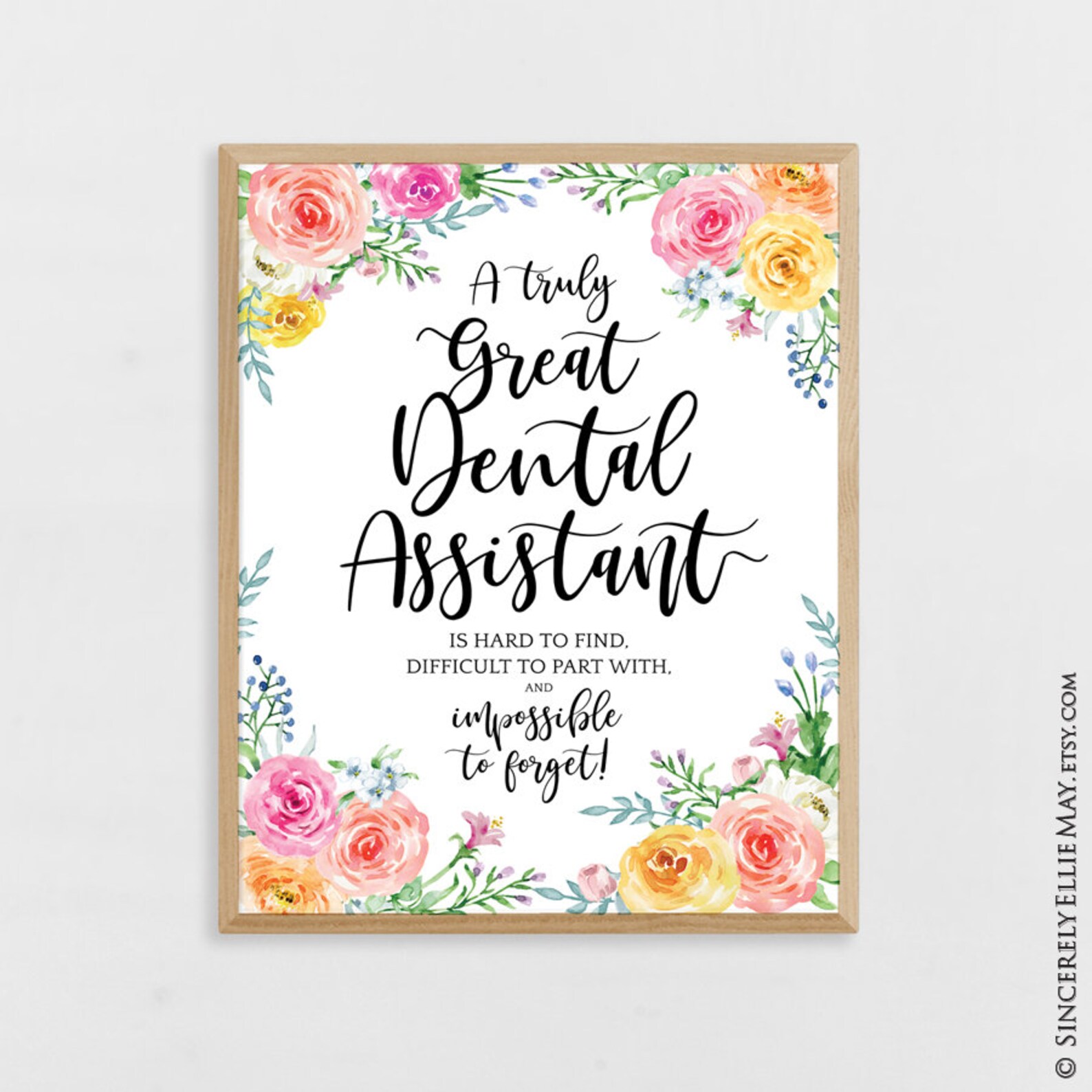 Dental Assistant Gifts Dental Assistants Appreciation Wall Etsy