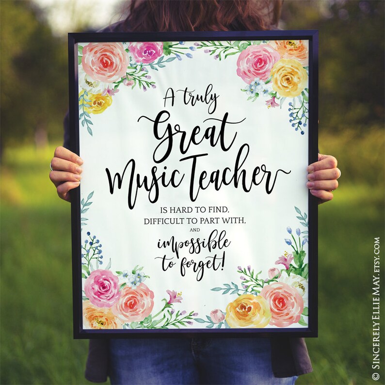 Music Teacher Gift for Retirement Music Room Decor Teacher Etsy Australia