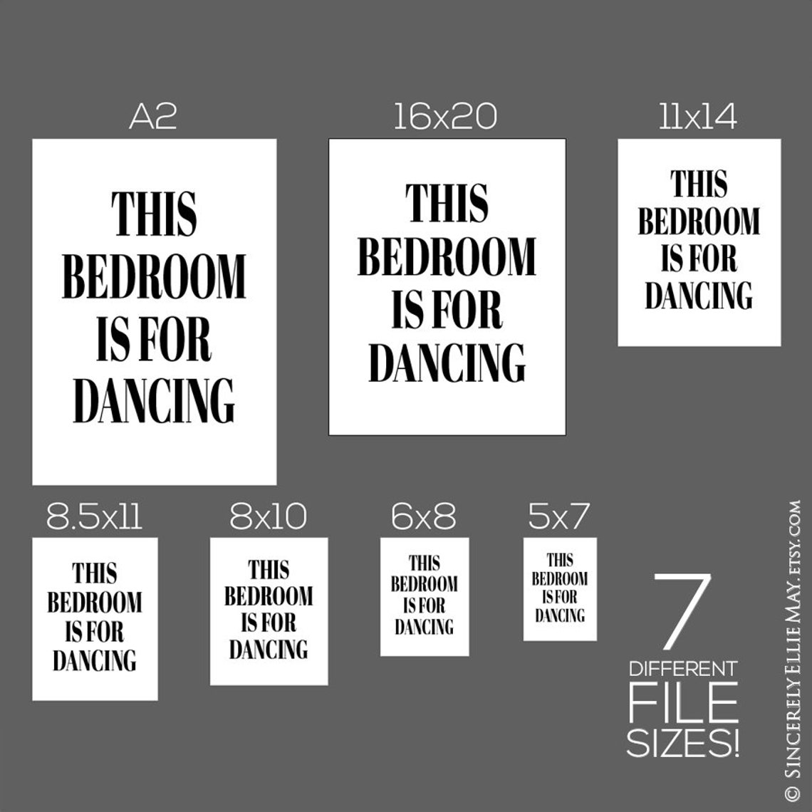Funny Bedroom Signs Poster Quote Wall Art This Bedroom Is | Etsy