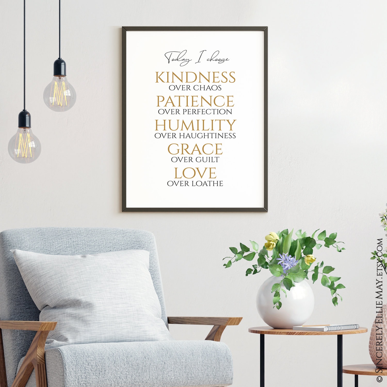 Kindness Wall Art, Patience, Humility, Grace and Love Printable - Today I  Choose Poster, Grow Positive Thoughts YOU PRINT 40709 - Etsy, image size:1500x1500