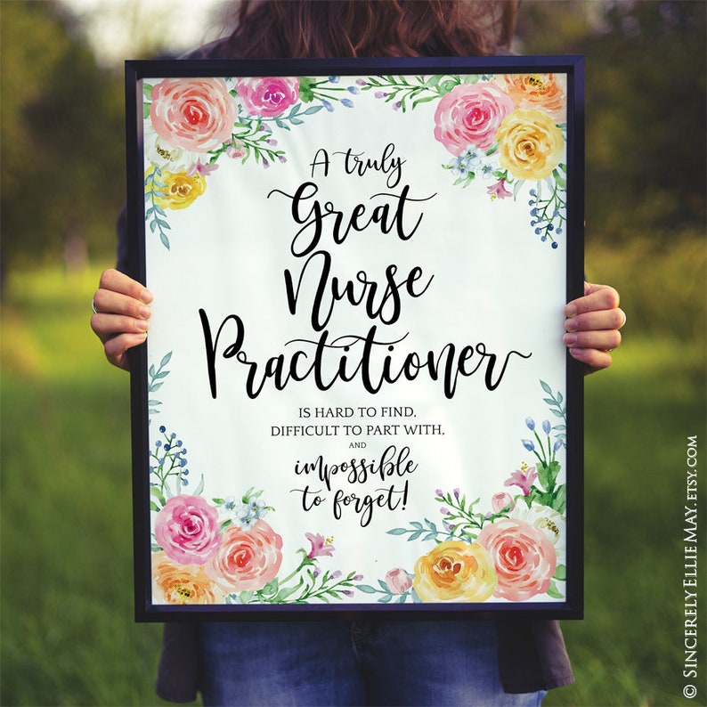 Nurse Practitioner Gifts Nursing Appreciation Wall Art Etsy