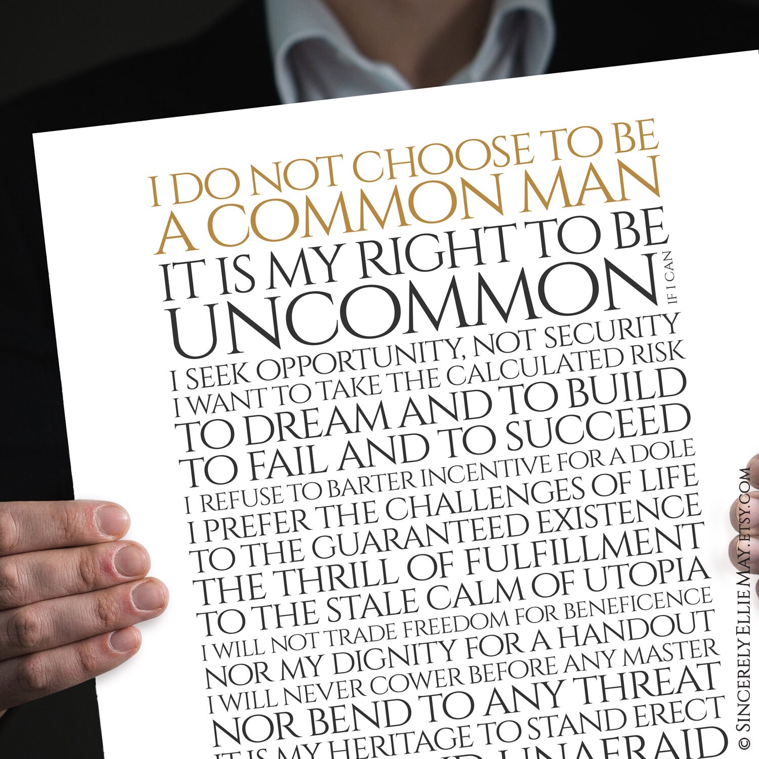 American Creed Wall Art Printable, Dean Alfange My Creed Quote ...