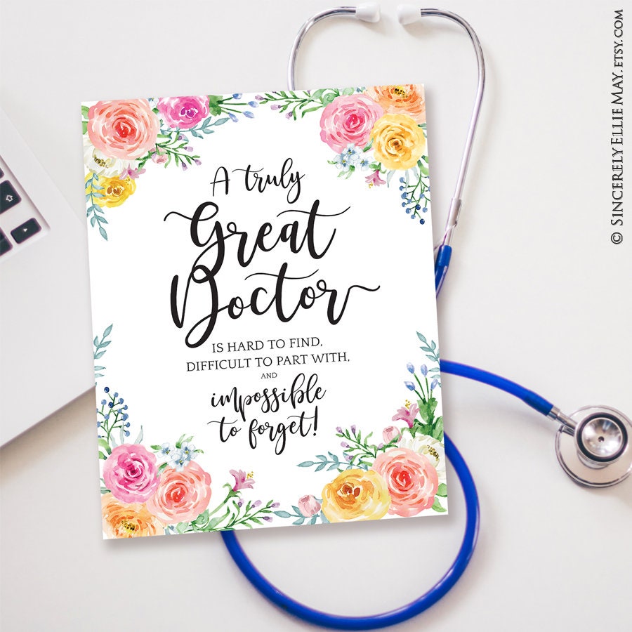 Buy Thank You Doctor Appreciation Gifts Great Doctor Quote Online ...