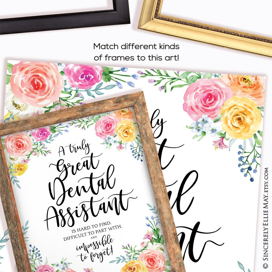 Dental Assistant Gifts Dental Assistants Appreciation Wall Etsy