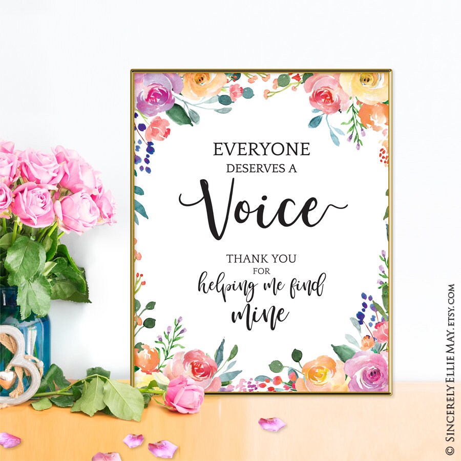 Speech Pathology Gift Quote Printable Everyone Deserves A - Etsy