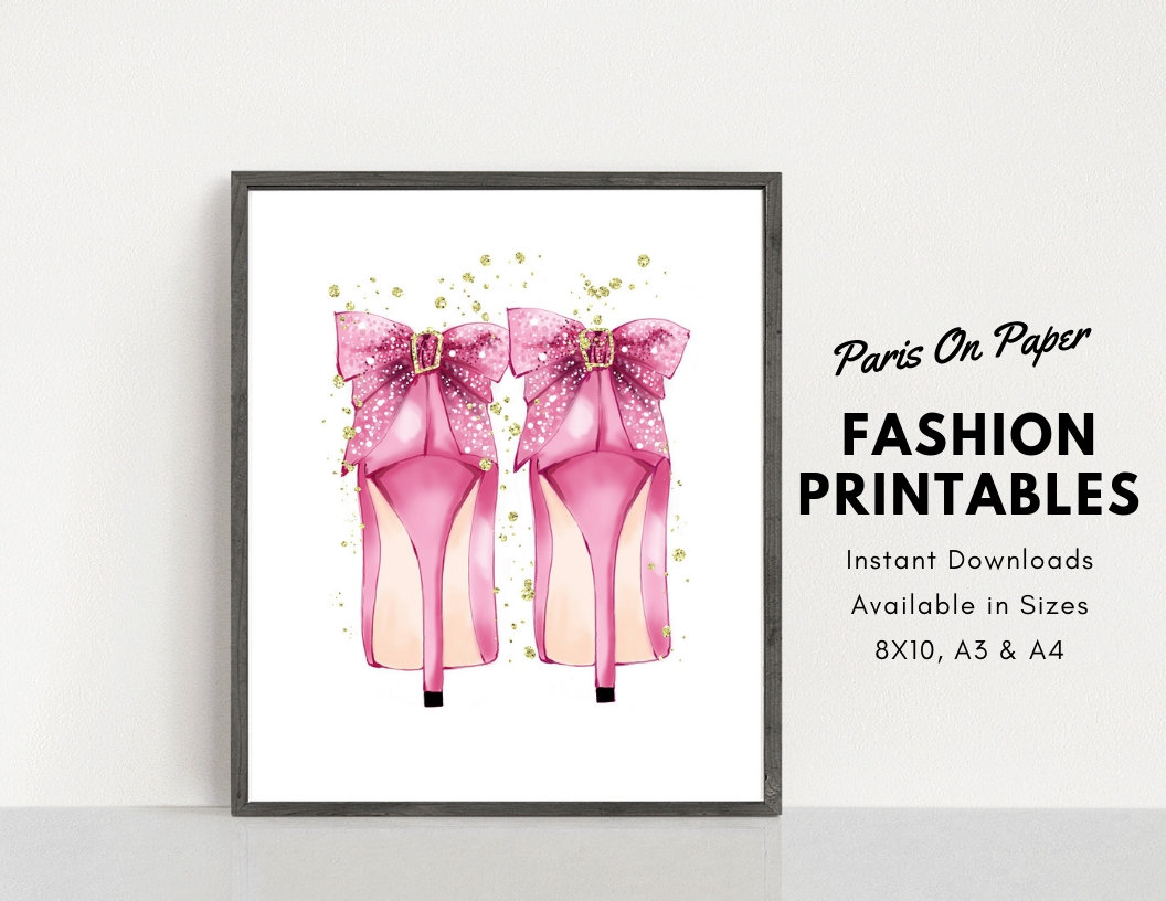 Fashion Illustration Prints Wall Art Home Decor Fashion Art | Etsy