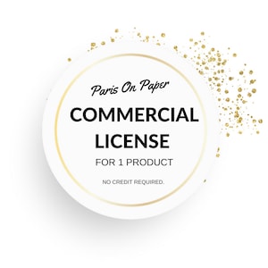 Commercial license for 1 item only. No credit required.