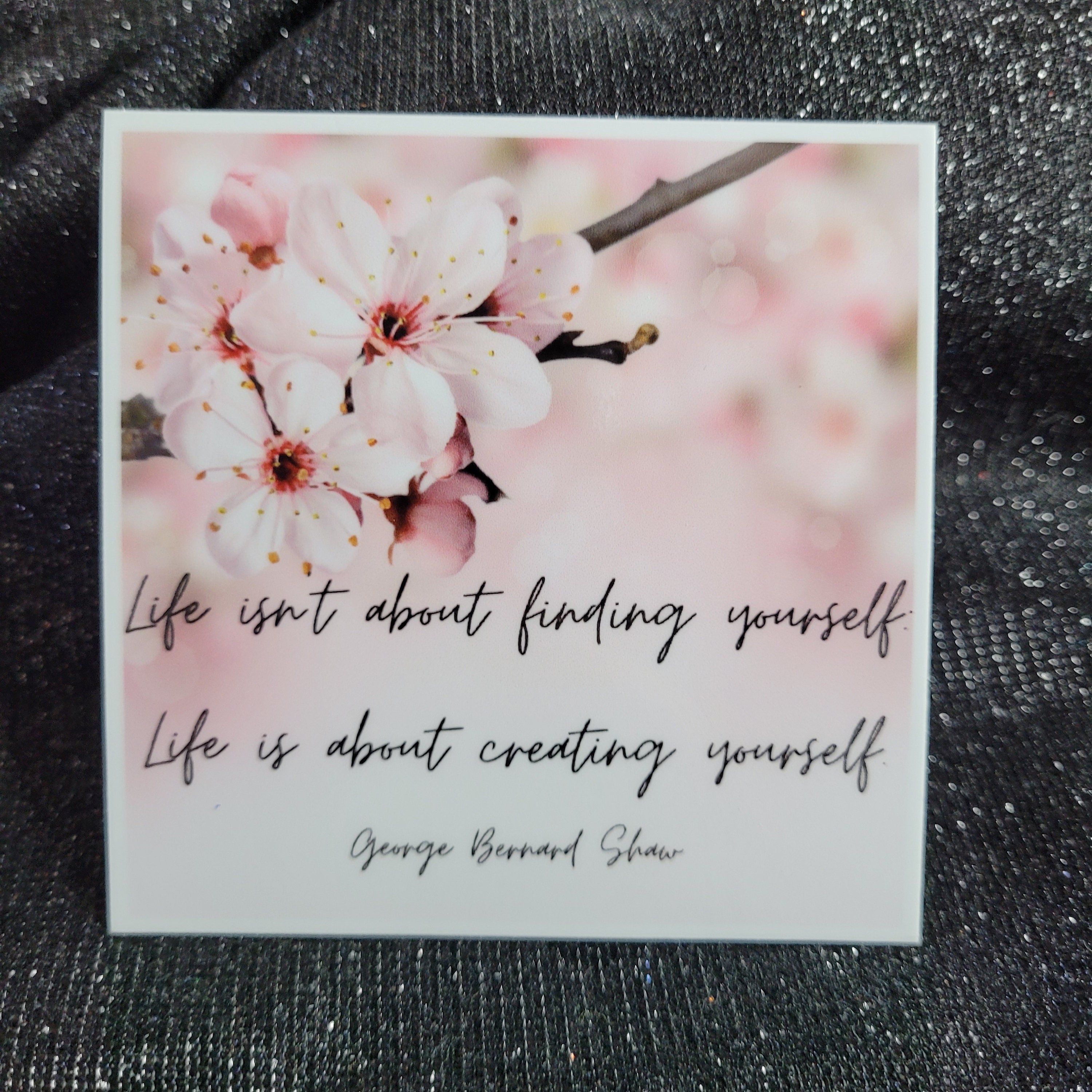 Quotes About Cherry Blossoms Stkr020 Cherry Blossom Quote Inspirational Motivational Pink | Etsy Ireland