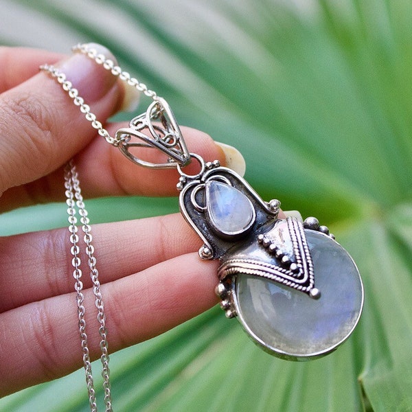 Moonstone Pendant Etsy