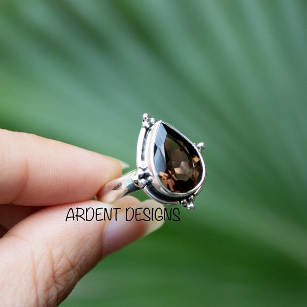 Brown Stone Ring - Etsy