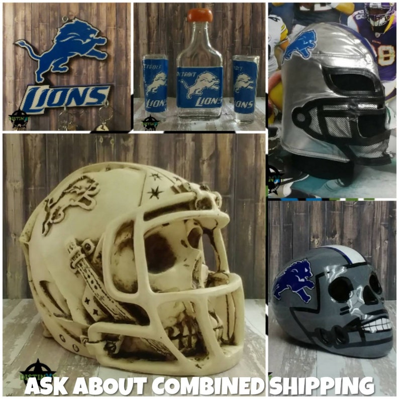 Detroit Lions Wooden Key Rack