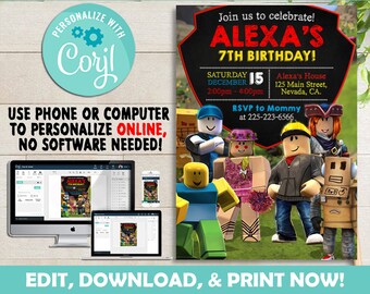 Roblox Games Invite Etsy - 