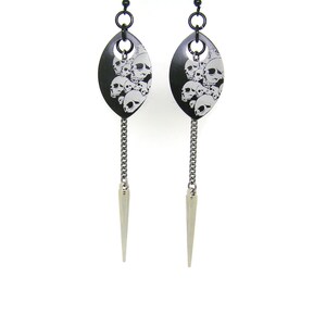 Skull Dragon Scale Earrings image 2