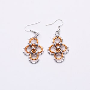 Cross Earrings Orange