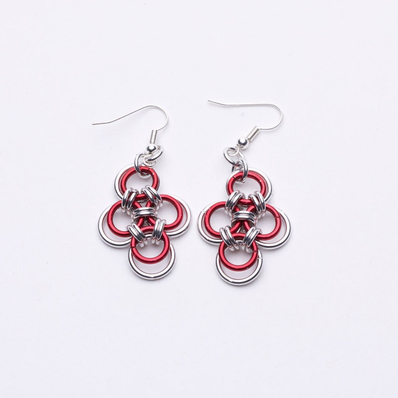 Cross Earrings Red