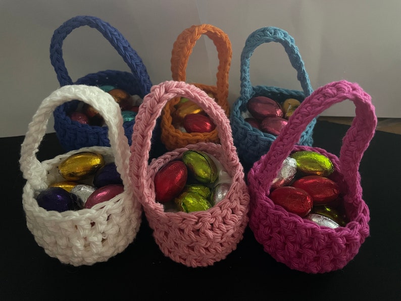 Mini Crocheted Easter Basket image 1
