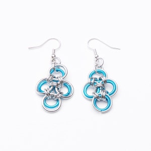 Cross Earrings Blue