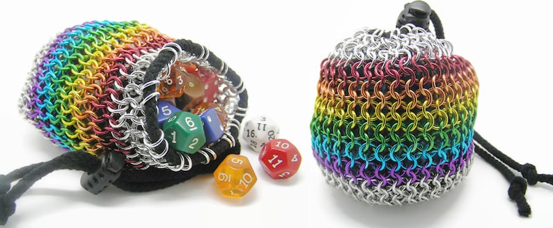 Chainmaille Dice Bag image 4