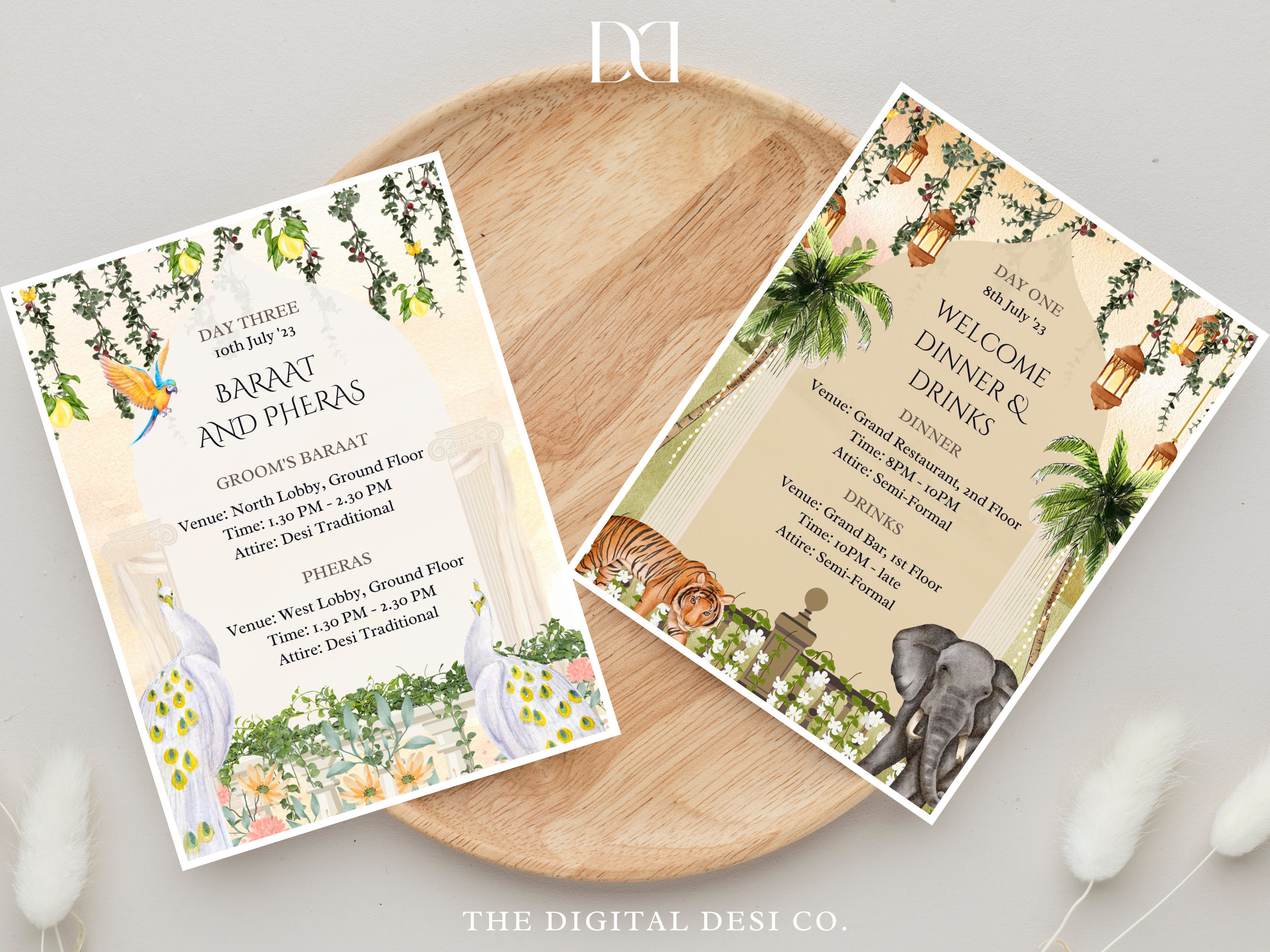 Blank western invitations