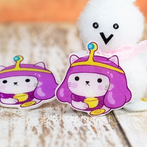 Bubblegum Pin-kawaii- Cute pins- Cute handmade pins and brooches -Cute Cat Lovers Gift for Her- Gift for Women-Cat mom gift- Cute cat pins