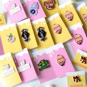 Custom lapel Pins/Acrylic Lapel Pin/Enamel Coated pins/Custom Art/Personalised Gift/Commissioned Art /Your Photo / Made for You/Gift Idea