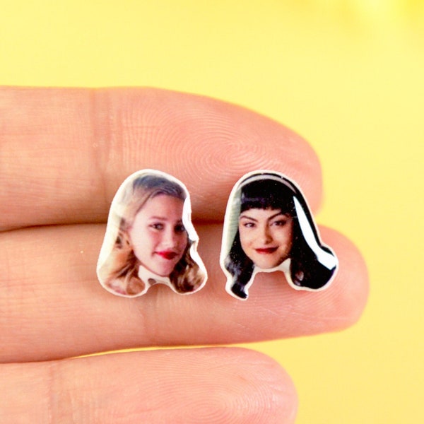 B & V earrings- Betty and Veronica Earrings- Beronica earrings - Riverdale earrings - Riverdale jewelry - Riverdale gift - Beronica jewelry