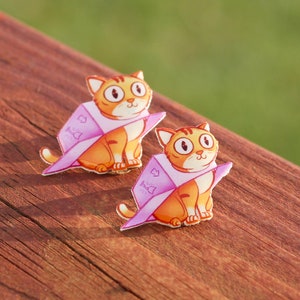 Kat Kawaii Emaille Revers Pin-Schattige Kat sieraden-Kat moeder Cadeau-voor collega&#39;s-pinnen voor borden-pinnen voor packpack-Schattige kattenkunst-pinnen en broches