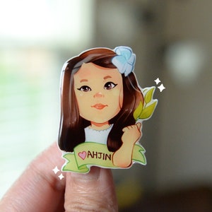 Benutzerdefinierte Porträt Emaille Pins - Karikatur Kundenspezifische Kunst - Hochzeitsgeschenk - Porträt Art Pins - Freund Geschenk Auftrag-Karikatur - Geburtstagsgeschenk