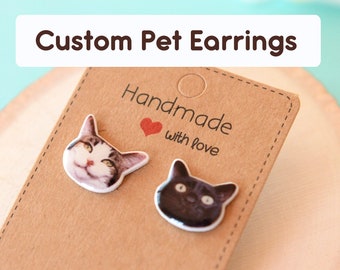 custom pet earrings
