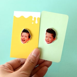 Custom portrait Pins/Acrylic Lapel Pin/Custom pins/Custom pin/Enamel Coated Brooch/Custom Art/Personalised Gift/Commissioned Art/Your Photo