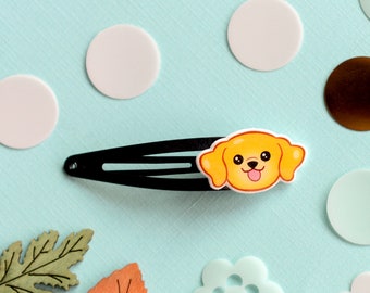 Handcrafted Kawaii Golden Retriever Hair Clip – Dog Lover Gift