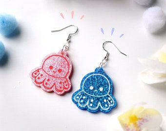 Viral mood octopus earrings- Cute earrings- Cute octopus jewelry- cute sea jewelry- summer earrings-Aquatic jewelry- octopus-animal earrings