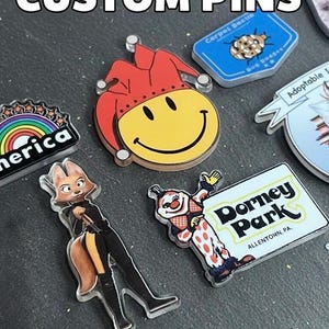 Custom Pin- Any Logo, Picture, Art, Design as a Personalised Gift