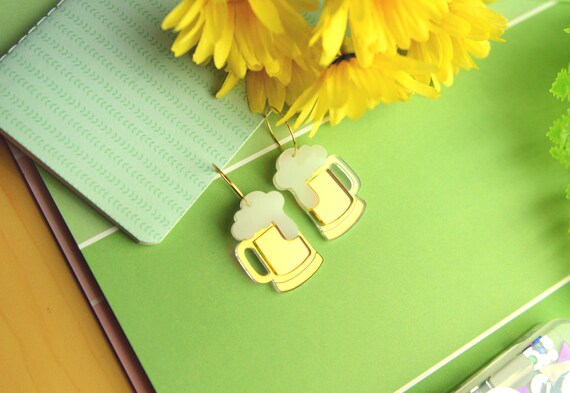 Trébol amarillo cerveza el día de San Patricio de Irlanda Pulsera Cadena Charm Brazalete Joyas Trébol amarillo cerveza el día de San Patricio de Irlanda Pulsera Cadena Charm Brazalete Joyas