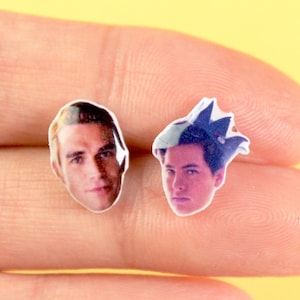 Archie and Jughead earrings- Riverdale Earrings- Riverdale Jewelry -Archie Andrews -Archie Comics Gift- Riverdale gift Cute earrings for her