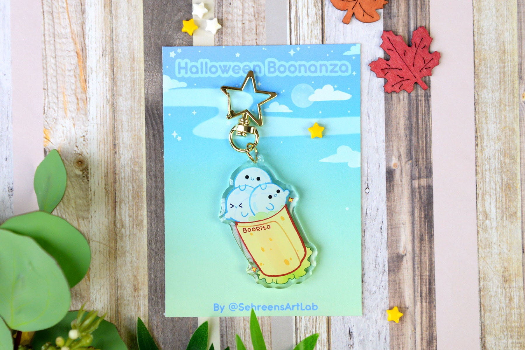 Cute Acrylic Charm Keychain Halloween Ghosts Keychains Etsy