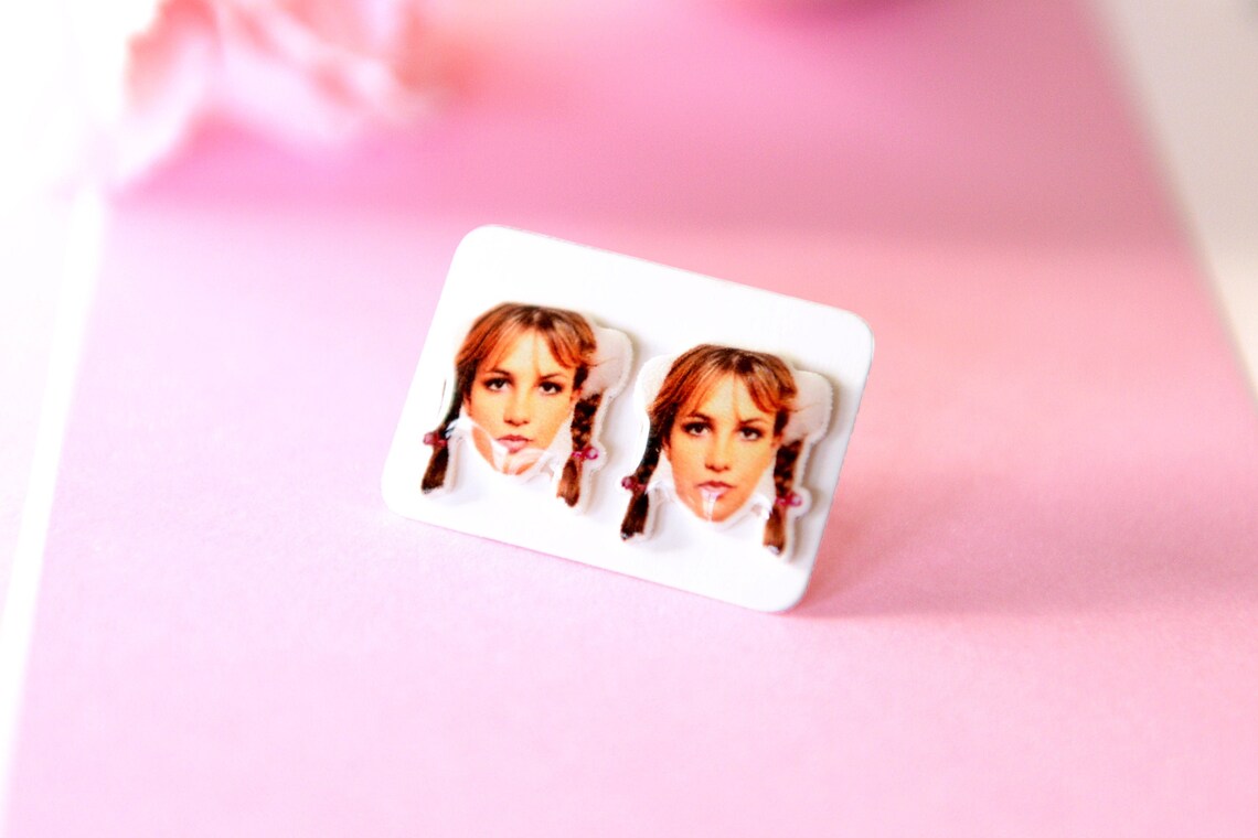 Britney Spears earrings Britney statement earrings ...