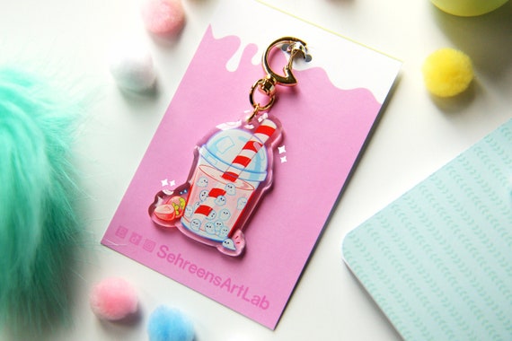 Cute squishy shop keychains