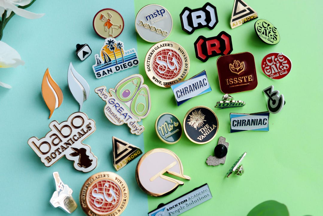 Custom Enamel Pins – Personalized Metal Badges, Logo Pins - Etsy