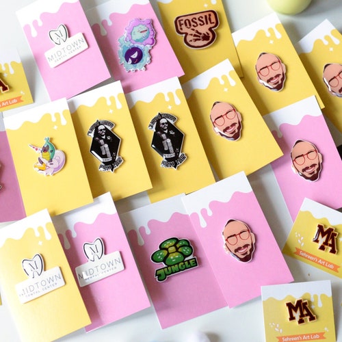 Custom Lapel Pins- Any Logo, Art or Photo Pin, Made to Order