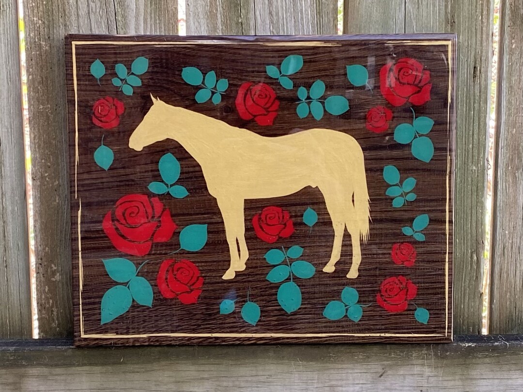 Racehorse Roses Thoroughbred and Roses - Etsy