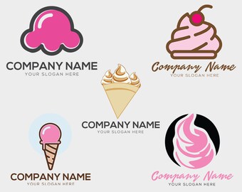 Ice Cream Logo Etsy