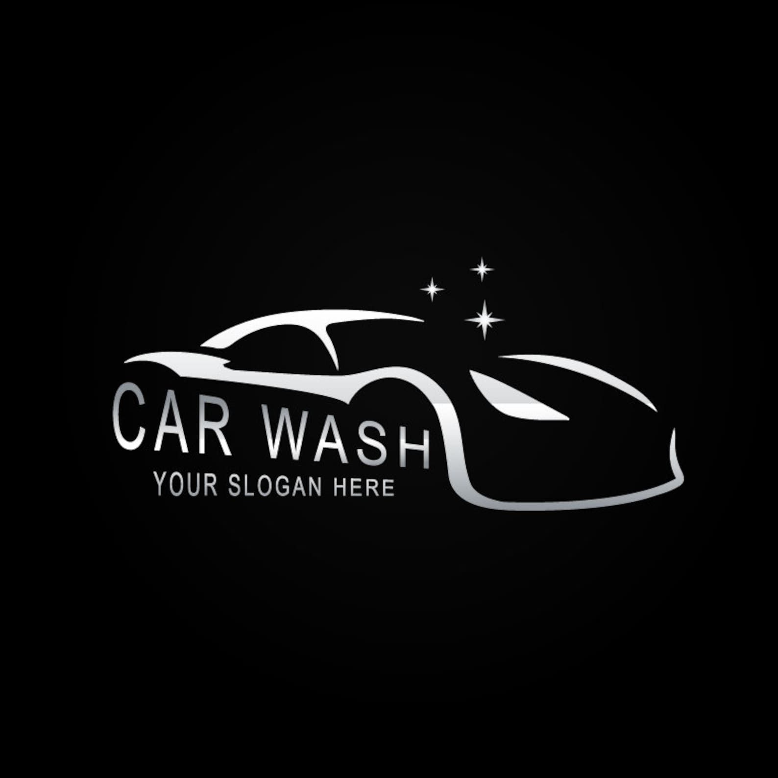 Car Wash Logo Design Vector Collection Car Wash Logo Template Etsy