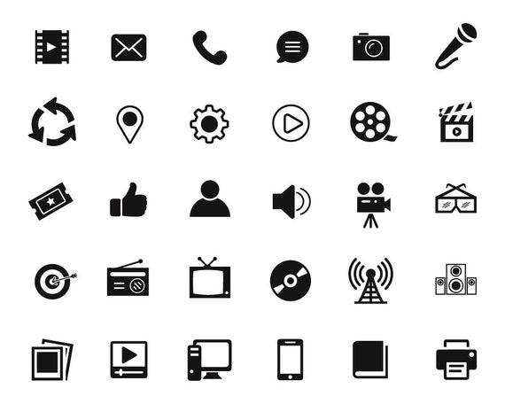 Multimedia Icon Svg, Sound Audio Video Record, Cute Icons for Apps, Phone  Icon Aesthetic, Aesthetic Camera Icon, Photo Icon, Microphone Icon - Etsy